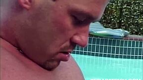 Tera Patrick Asian Babe Face Fucked Pussy Pounded Bent Over Poolside