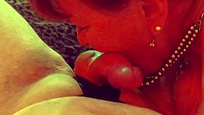 granny carmen slurps gilf angel's cock in deepthroat frenzy