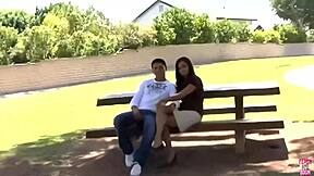 Curvy bride mia valentine stretched deep by stranger as husband watches