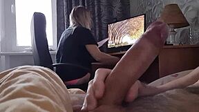 my step sister sneaks in early morning for hidden cam blowjob cum in mouth