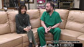 Doctor pounds brooklyn rossi's shaved pussy missionary blasts cum inside four times?