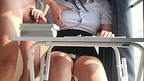 Studying turns into deepthroat blowjob for cute asian student cosplay babe