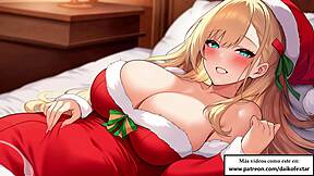 Seductive Santa Femdom JOI Fucks You Dry in Spanish Voice Assaults