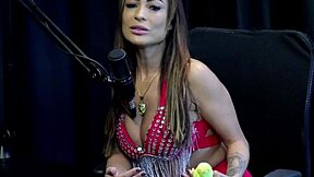 belinha baracho flaunts huge tits on sheer red after celeb flings