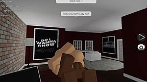 Random Big Tit Slut Used as BBC Cumdump in Roblox Condo