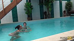 hunt4k. why let a stranger fuck your young 18+ slutty girlfriend by the pool for cash?