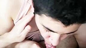 Girlfriend's Steamy Handjob Blowjob Ends in Mouthful Cumplay