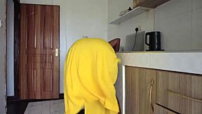 horny ebony maid tempts boss pounding her big ass cowgirl under dress full vid!