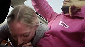 heart skips as tik tok babe sucks cock whole car ride interracial