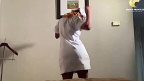 Why Does Ebony Nurse Fuck Interviewer Wildly For That Promotion?