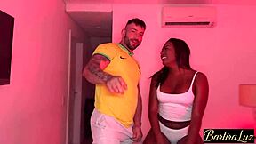 brasileira rabuda teasing interracial pov fuck with big cocked tourist in apartment