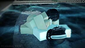 shy big ass girl bends over for rough doggystyle pounding and tit bouncing ride