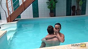 hunt4k. why let a stranger fuck your young 18+ slutty girlfriend by the pool for cash?