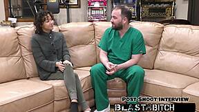 Doctor pounds brooklyn rossi's shaved pussy missionary blasts cum inside four times?