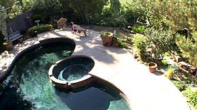 Cali Hayes Teen Deepthroats Daddy's Monster Cock Bent Over Anal Doggystyle