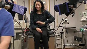 Blindfolded Yasmine Woods Sucks Cock in Latex