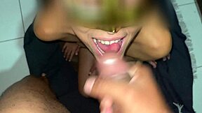i gave the black guy a taste and got a hot cumshot in my mouth for new year
