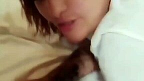 Crossdresser fucks employee in ship toilet