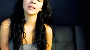 Sabrina's tight pussy gets pounded hard then she swallows cumshot