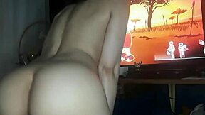 perfect body dances just right teasing her wet curves underneath