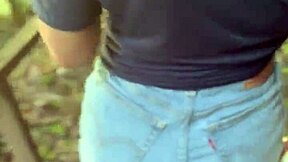 peruvian redhead gulps stranger's cum facial deep in jungle wilds