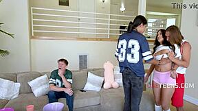 Everyone Fucks My Stepsister's Pussy Hard - Teen Gangbang Orgy!