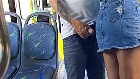 Hey, watch this student get groped and fucked on public bus?