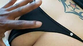 shopping security bareback assfucks crossdressing black shemale's tight hole raw