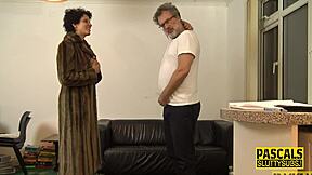 tied up blindfolded milf gets fingered by dom