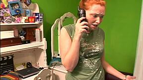 My tiny trimmed pussy gets stuffed hard before I swallow every drop