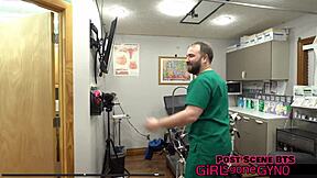 Who's ready for mara luv's backstage shaved pussy closeup in latex gloves?