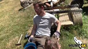 i fuck old hunter hard for annual salary in public hunt4k