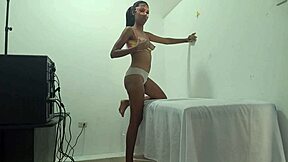 imagine this beautiful brunette therapist moaning as she flashes ass and tits in office for client