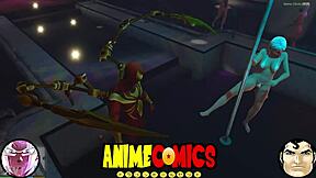 Spider-Man Pounds Prostitute with Monster Cock in Comic Fuck