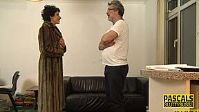 tied up blindfolded milf gets fingered by dom