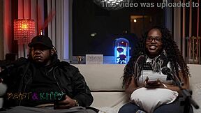 Podcast Turns Freaky with Big Ass Ebony Slut Rough Pussy Ride