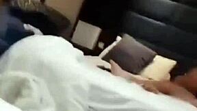 Crossdresser fucks employee in ship toilet