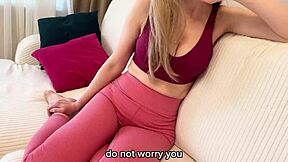 Busty friend's mom lures guy over then rides his huge cock cowgystyle with dirty talk and moans in homemade russian fun