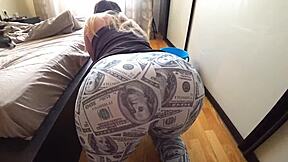 i fuck pretty curvy teen with big ass bent over doggystyle cowgirl while she washes floor creampie