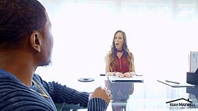 Isiah Maxwell seduces Cherie Deville in office for intense BBC hookup