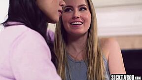 marriage counselor kenzie taylor licks asian teen pussy while fuckin' blonde couple