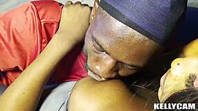 stepdad's monster cock stretches ebony teen pussy wide open?