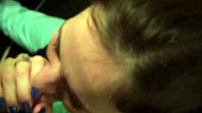 tipsy petite girlfriend deepthroats hungrily