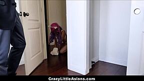 Little Asian Kitty Cats Fucked Hard by Owner in Cosplay Orgy