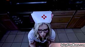 Dreamy Milf Cory Chase Fucks StepSon In Nurse Uniform At Hospital
