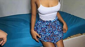 horny latina stepsis spreads ass solo begging daddy anal creampie