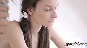 hey, watch this innocent young nympho get teased hard by her old teacher before he plows her deep