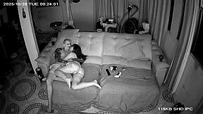 Security Camera Catches Stepdaughter Giving It To Stepdad?