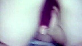 my pussy throbs watching girl plunge dildo deep inside