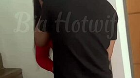 hubby calls buddy wreck my tight ass our bed voyeur style